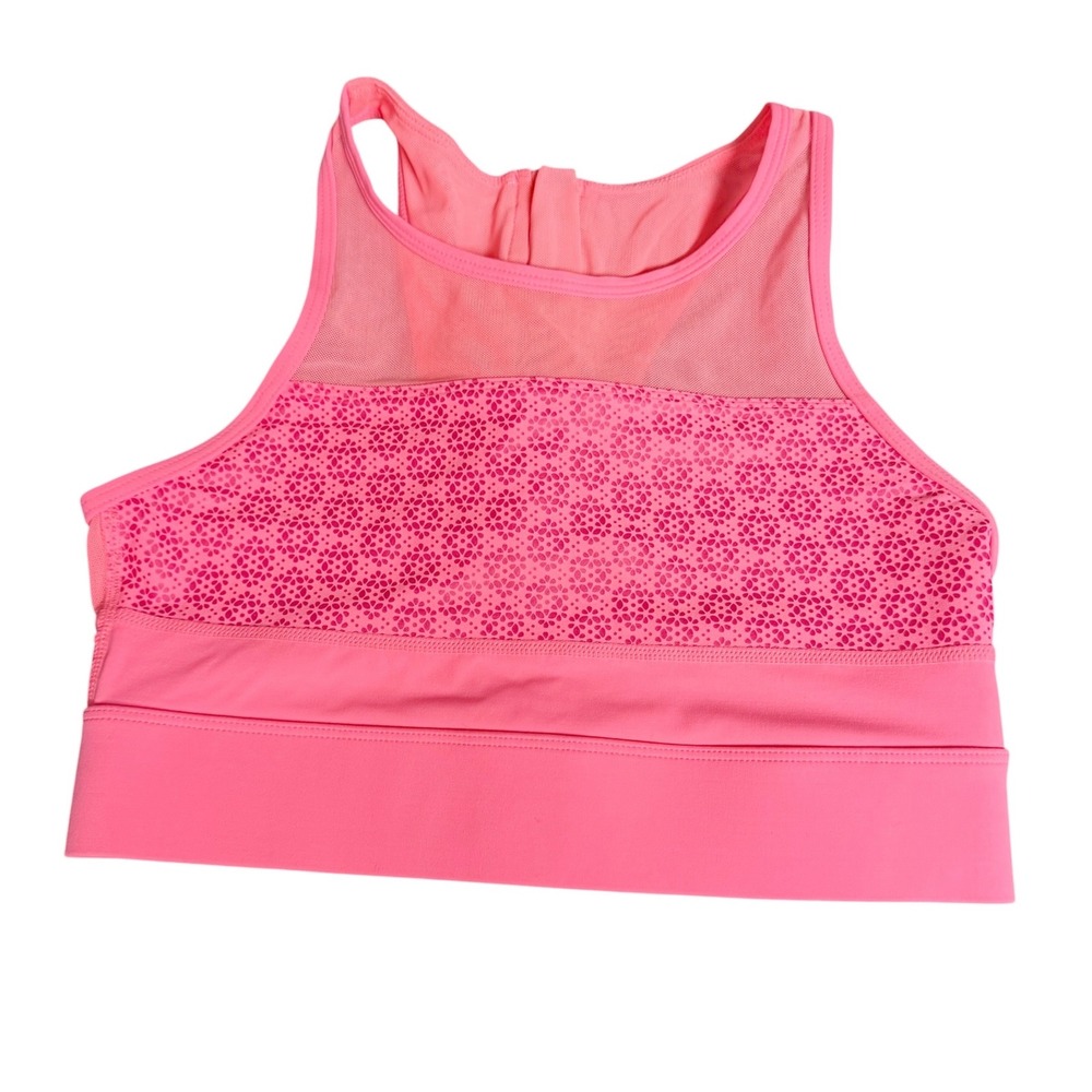 ZYIA Active All Star Bra Neon Coral Flower Power - Picture 3 of 6